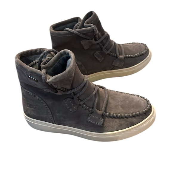 COUGAR Fabiola Grey Suede Waterproof High-Top Sneaker Boot Size 6 - Picture 2 of 9
